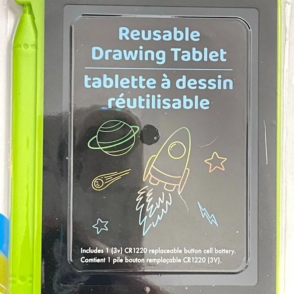 Curiosity Kids Reusable Doodle Drawing Tablet Toy Travel Size Ages 3+ NEW